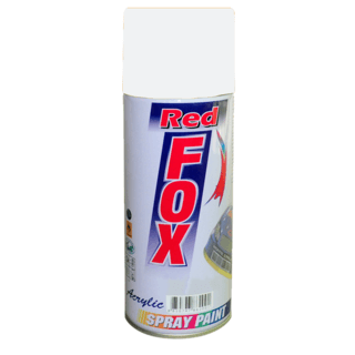 REDFOX สีสเปรย์อะครีลิค # 40  400 CC. ขาว