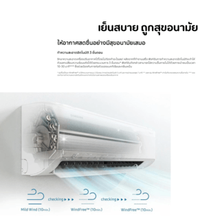 SAMSUNG เครื่องปรับอากาศ S-Inverter Eco Plus 12000BTU AR13DYHZBWKNST สีขาว