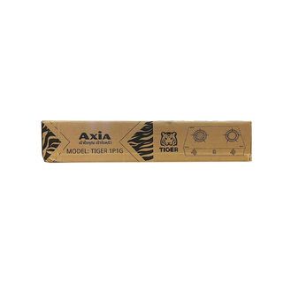 AXIA เตาแก๊สตั้งโต๊ะหน้ากระจก 2 หัวเตา รุ่น TIGER 1P1G ขนาด 71x37x9 ซม. สีดำ