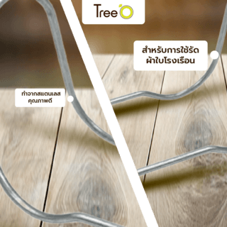 Tree O ปะกับเหล็กโรงเรือน 1นิ้ว(10ชิ้น)