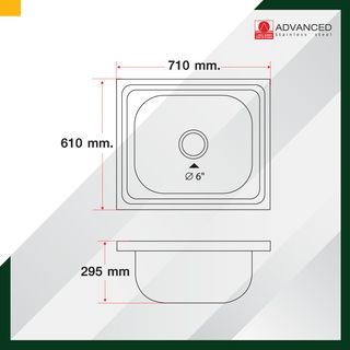 ADVANCED ขาตั้งอ่างล้างจาน RA-T 7060