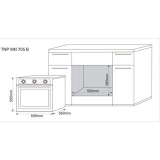 TECNOPLUS เตาอบไฟฟ้า 70 ลิตร TNP MN 705 B