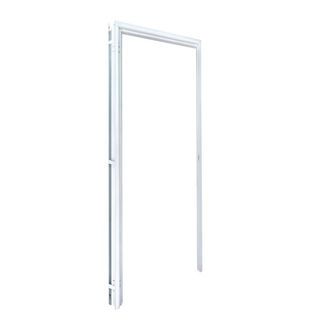 PROFESSIONAL DOOR วงกบประตูเหล็ก FR1LW (เปิดซ้าย) 80x200ซม. สีขาว