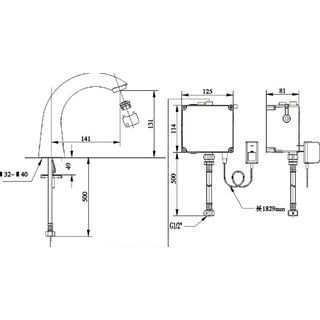 American Standard ก๊อกอ่างล้างหน้าอัตโนมัติ รุ่น ซีเล็คโทรนิกส์ A-8815-000-50