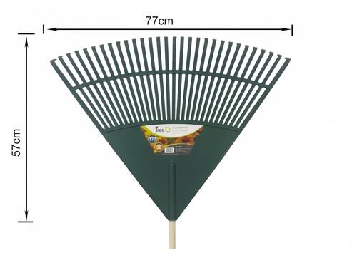 Tree’O คราด 30ฟัน พร้อมด้ามไม้ รุ่น TL3108 ขนาด77x120ซม. สีเขียว