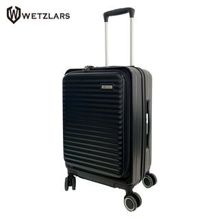 WETZLARS กระเป๋าเดินทาง ขนาด 24นิ้ว พร้อมช่องใส่ของด้านหน้า รุ่น Sallyขนาด 60x42x25 ซม. สีดำ