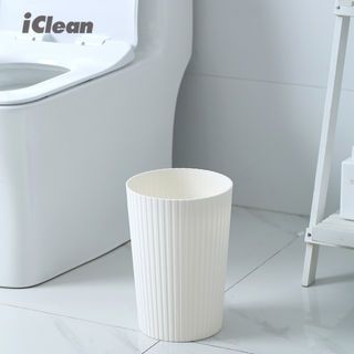 ICLEAN ถังขยะไม่มีฝาทรงกลม 6 ลิตร รุ่น 917156 ขนาด 19.5×19.5×28 ซม. สีขาว