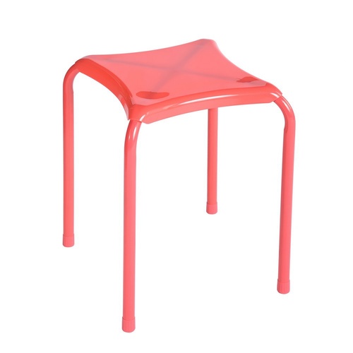 Delicatoเก้าอี้เหล็กรุ่น FREY RED ขนาด 34x34x46 ซม. สีแดง 