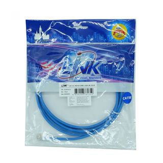 LINKสายแลน สายพ่วง CAT 5E RJ45 3 M. รุ่น US-5010LZ-4 สีฟ้า