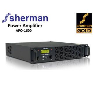 Sherman เพาเวอร์แอมป์ รุ่น APO-1600 สีดำ