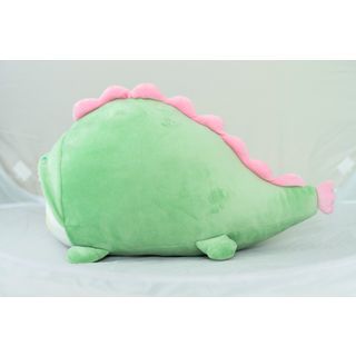 KOJI ตุ๊กตาแมวน้ำใส่หมวกไดโนเสาร์ #BU9ขนาด43x25x20ซม.สีเขียว