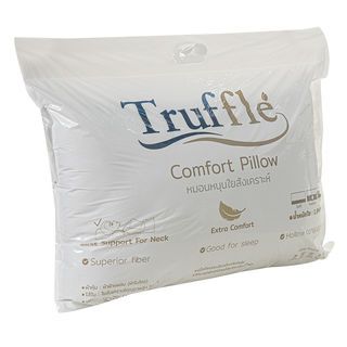 TRUFFLE หมอนหนุนใยสังเคราะห์ 19x29นิ้ว(เส้นใย 1000กรีม) ผ้าไมโครสีขาว