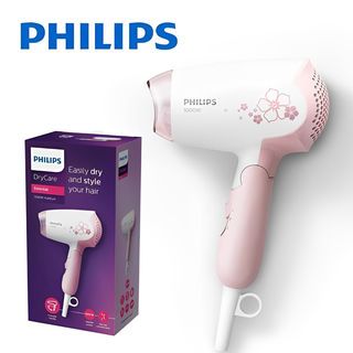 PHILIPS ไดร์เป่าผม 1000วัตต์ HP8108 สีขาว-ชมพู