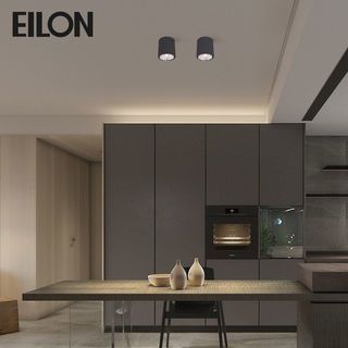 EILON โคมดาวน์ไลท์แบบทาวเวอร์หน้ากลม 5นิ้ว E27 รุ่น TD-02 สีดำ (โคมเปล่า)