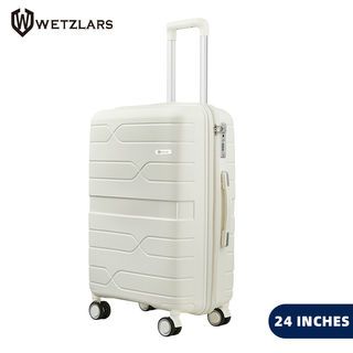 WETZLARS  KARTER -02 กระเป๋าเดินทาง 24 นิ้ว ขนาด 60x42x25 ซม .สีขาว