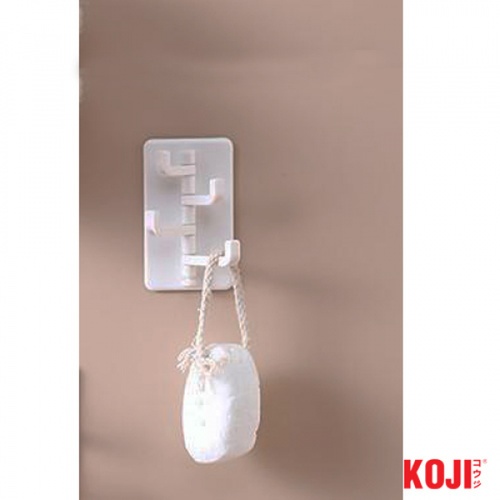 KOJI DIY ตะขอแขวนติดผนัง รุ่น 2ZXS004-WH ขนาด 5.5x9x3 cm. สีขาว