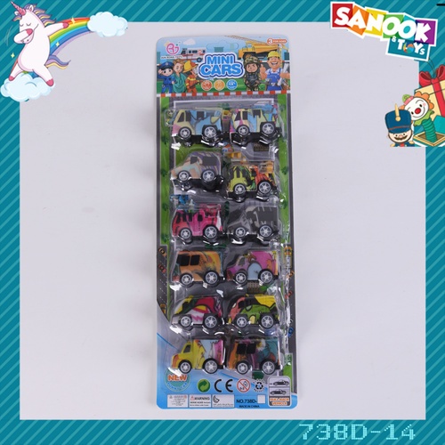 TOYS ของเล่นชุดรถสนุกกราฟฟิต บรรจุ12คัน คละแบบ#738D-14 (37.5x13.5x3.5ซม.)