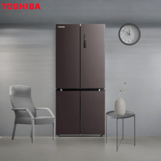 TOSHIBA ตู้เย็น 4 ประตู 17.8 คิว GR-RF610WE-PMT(37) สีเทา