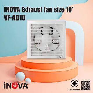 INOVA พัดลมระบายอากาศติดผนัง ขนาด 10 นิ้ว รุ่น VF-AD10 สีขาว