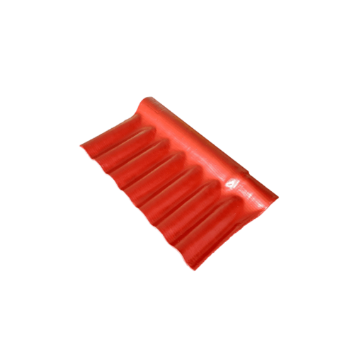 โอฬาร ครอบปรับมุมลอนเล็กตัวล่าง ขนาด 54x28ซม.  สีแดงประกายทับทิม 
