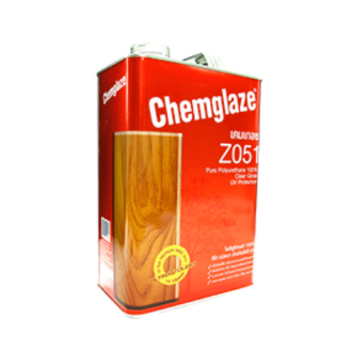 Chemglaze เคมเกลซโพลียูรีเทน-เงา ภายในทนUV Z051 1 กล. สีใสเงา