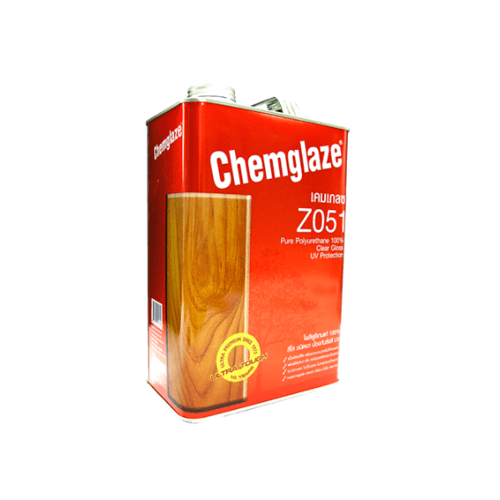 Chemglaze เคมเกลซโพลียูรีเทนเงาภายในทนUV Z051 1 กป. สีใสเงา