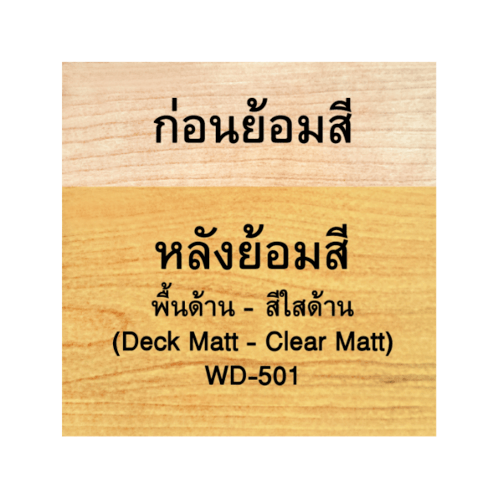 Woodtect วูดเทคเดคกิ้งเสตน WD-501 1 กป. สีใสด้าน