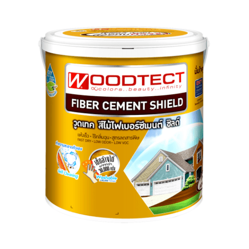 Woodtect วูดเทค ไม้ฝาโปร่งแสง FT-105 1 กล. สีไม้สัก