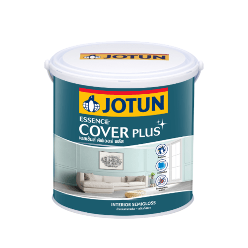 Jotun สีน้ำภายใน เอสเซ้นส์ คัฟเวอร์ พลัส กึ่งเงา เบสบี 3.6ลิตร