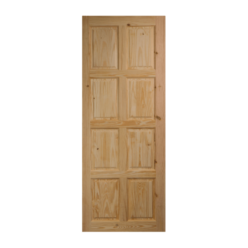 BEST ประตูไม้สน ทึบ ขนาด 90x200 ซม. GS-48 