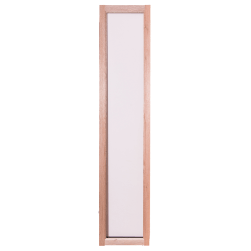 ประตูไม้สยาแดง บานเรียบกระจกเต็มบาน(ใส) GS-69 40x220cm. BEST