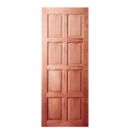 ประตูไม้สยาแดง บานทึบ 8ฟัก GS-48 100x200cm. BEST