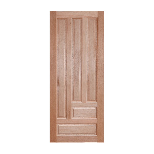 ประตูไม้สยาแดง บานทึบลูกฟัก GS-03 90x200ซม. BEST