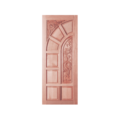 ประตูไม้สยาแดง GC-04 100x200 cm.