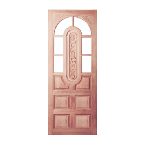ประตูกระจกไม้สยาแดง GC-73 100x200 cm.