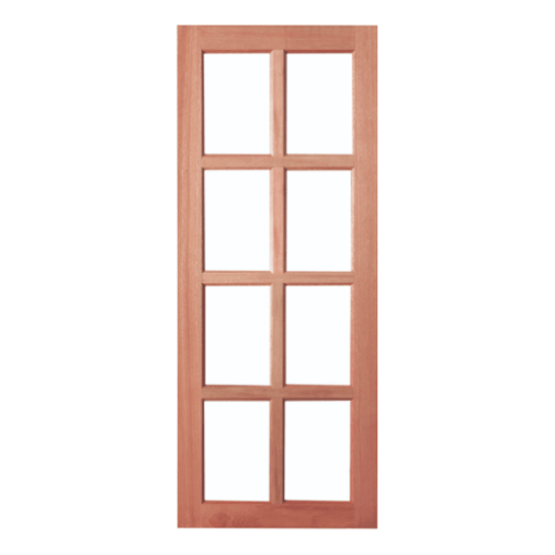 ประตูกระจกไม้สยาแดง GS-48 80x200 cm.