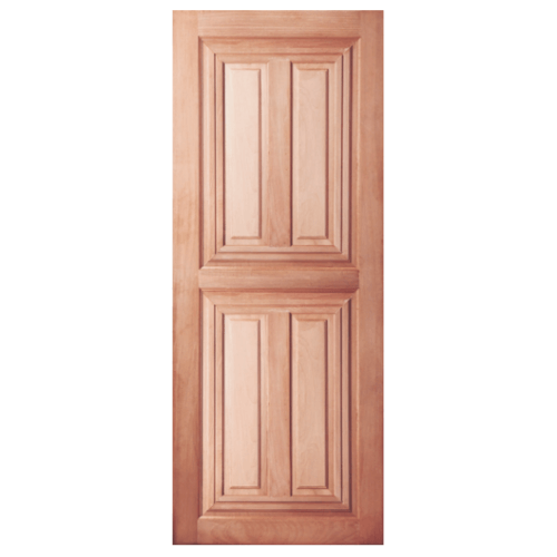 ประตูไม้สยาแดง GS-43 80x220cm.BEST