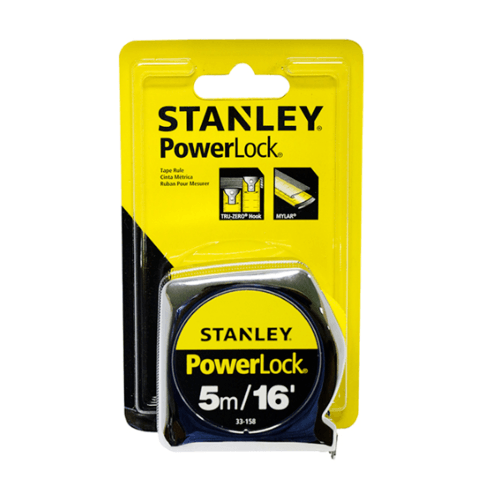 STANLEY ตลับเมตร 5 เมตร รุ่น POWERLOCK 5M 33-158