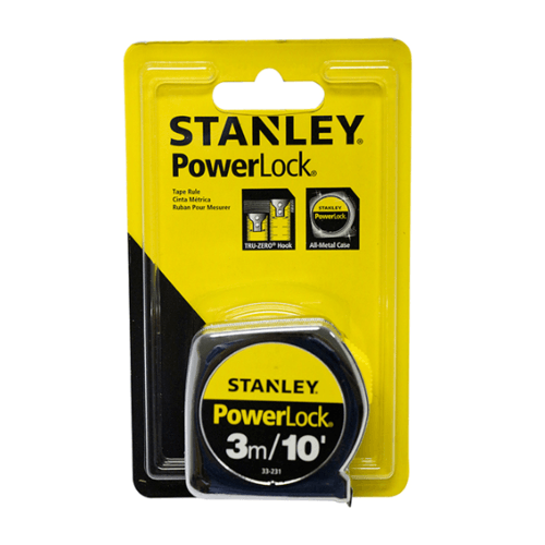 STANLEY ตลับเมตร 3 เมตร รุ่น POWERLOCK 3M 33-231