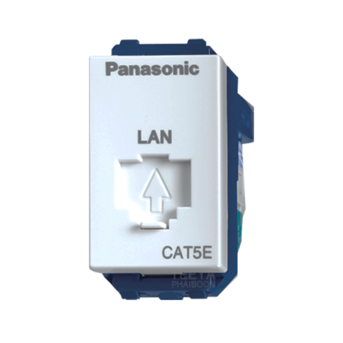 PANASONIC เต้ารับคอมพิวเตอร์ CAT5E รุ่น WEG2488 สีขาว