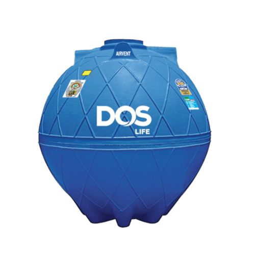 DOS ถังเก็บน้ำใต้ดินDOS  DUT EXTRA 4000L สีฟ้า