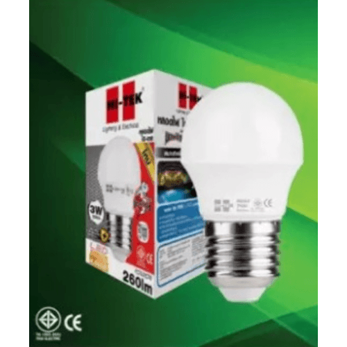 HI-TEK หลอด LED มวยไทย Series ขั้วเกลียว E27 3W รุ่น HLLM27003W แสงนวล