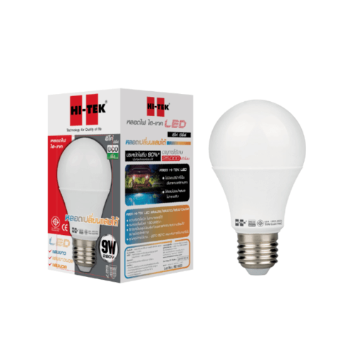 HI-TEK หลอดไฟ LED สามแสง 9W รุ่น HLLE009 (D/C/W)