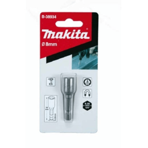 MAKITA ดอกไขควงลูกบล็อกแม่เหล็ก 8X50มม. รุ่น B-38934