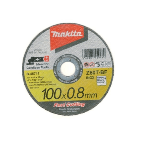 MAKITA แผ่นตัดเหล็ก-สแตนเลส 4x0.8 มม.(B-45711)