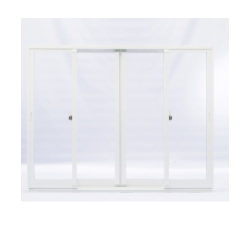 EZY WINDOW  ประตูอลูมิเนียมบานเลื่อน SSSS  ขนาด275x255ซม.พร้อมมุ้งลวด สีขาว