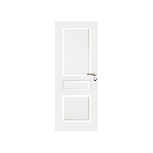 ประตูลูกฟักHDF RAVENNA-301 90x185cm.รองพื้นสีขาวMETRO