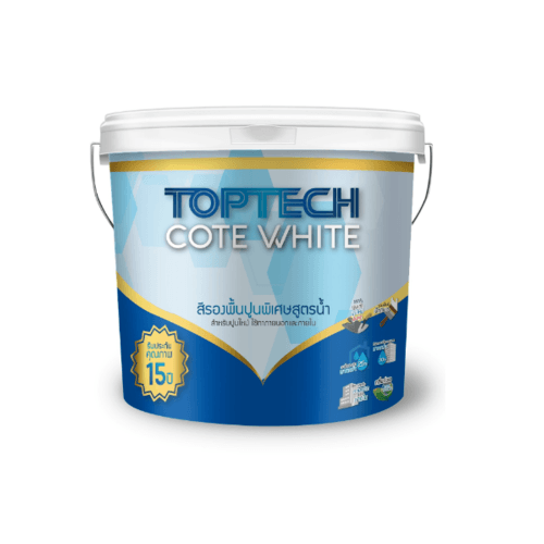 Delta สีรองพื้นอเนกประสงค์สูตรน้ำ Toptech Cote White  3.6 ลิตร