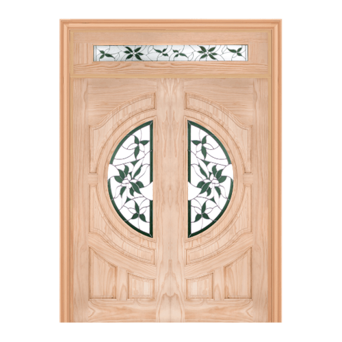 ประตู+กระจก Glaring Green-Com 14 สนNz 90x200