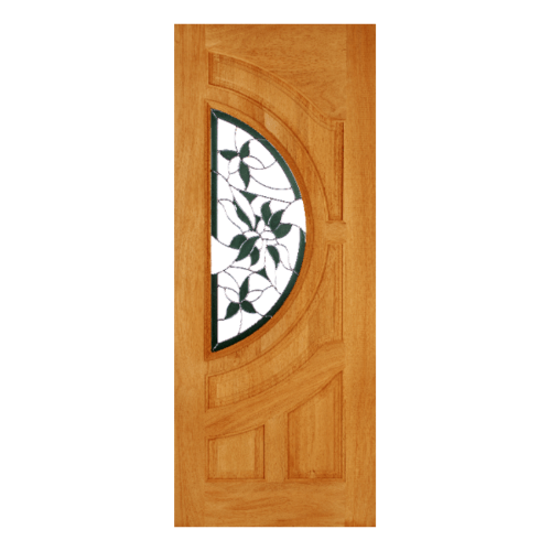 ประตู+กระจก Glaring Green สัก 80x200
